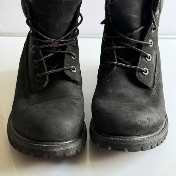 Timberland 8658A Women's Classic 6-Inch Premium WP Black Nubuck Boots Size 7.5 M - Picture 5 of 10